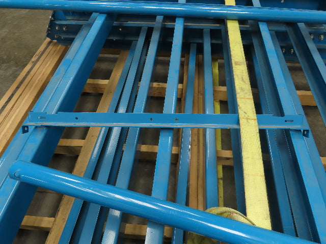 Hytrol 62" Wide Conveyor Adjustable Incline Steel Leg Supports 66"-86" Blue Qu 4