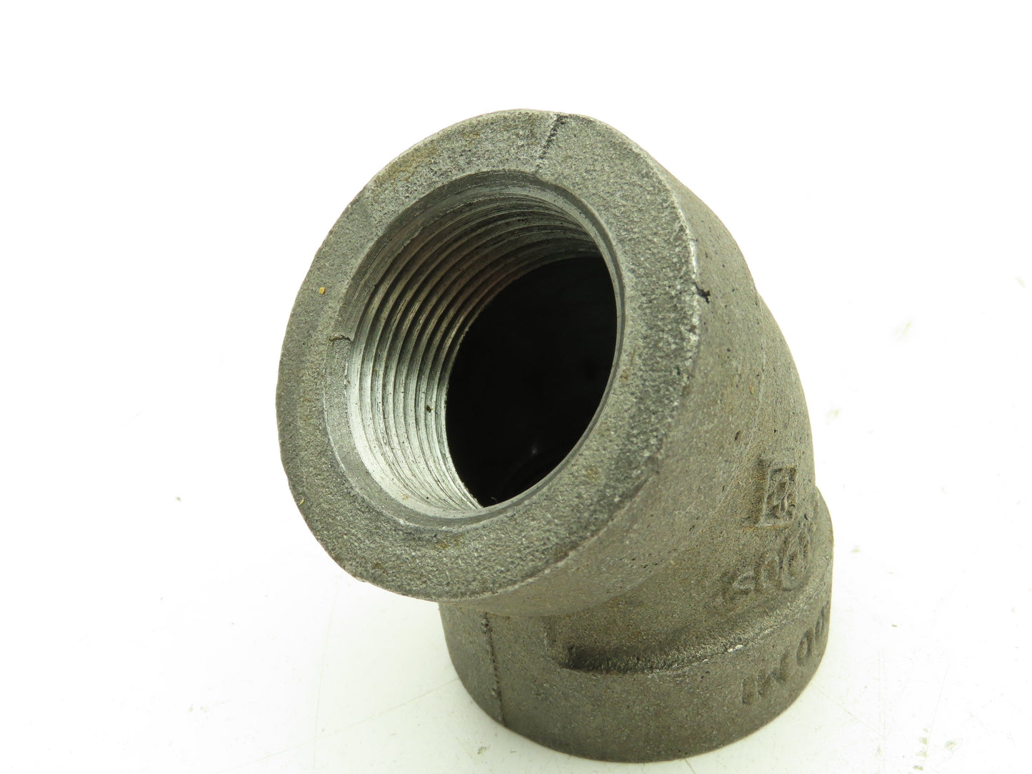 Class 300 Malleable Iron Black Pipe 45° Elbow 1-1/4" Female NPT Lot of 8