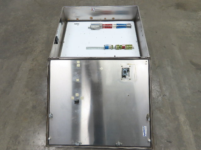 Hoffman CSD423610SSR Electrical Enclosure 42x36x10" SS Terminal Block Backplate