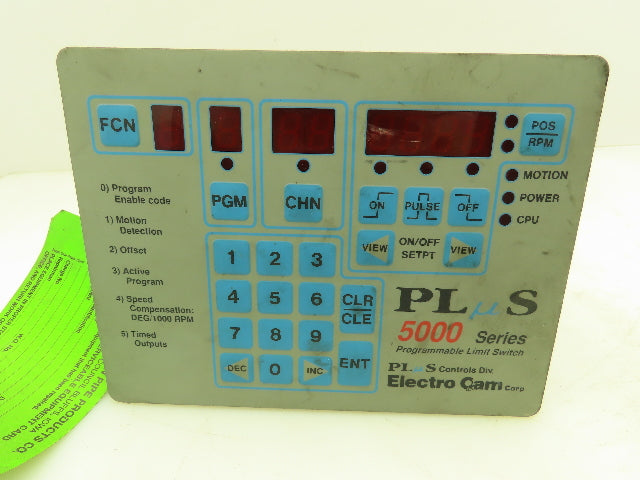 Electro Cam Plus PS-5101-10-016 Programmable Limit Switch 5000 Series