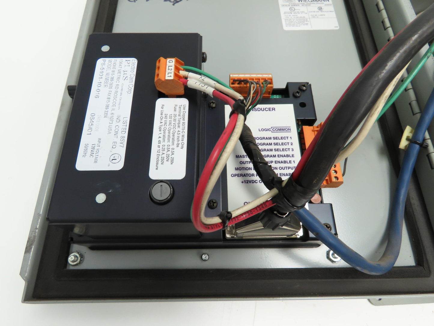 Electro Cam Plus PS-5101-10-016 Programmable Limit Switch I/O Module Enclosure