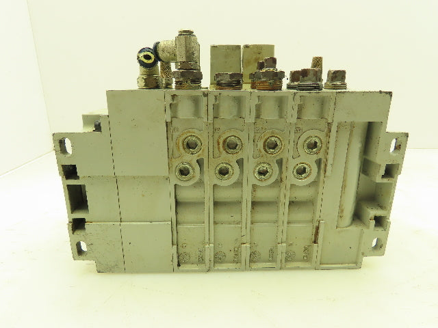 Numatics 2012 Series 123BB4Z2MN00061 Solenoid Valve Bank 4-Station Manifold 24V