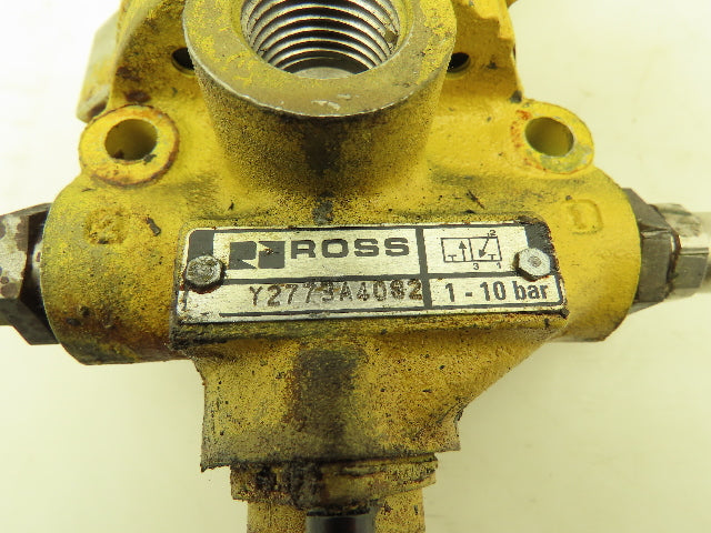 Ross Y2773A4082 Pneumatic Solenoid LOX Lock-Out Control Valve 3/2-Pos 120V 1/2"