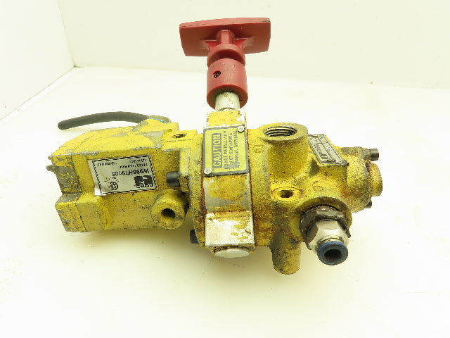 Ross Y2773A4082 Pneumatic Solenoid LOX Lock-Out Control Valve 3/2-Pos 120V 1/2"