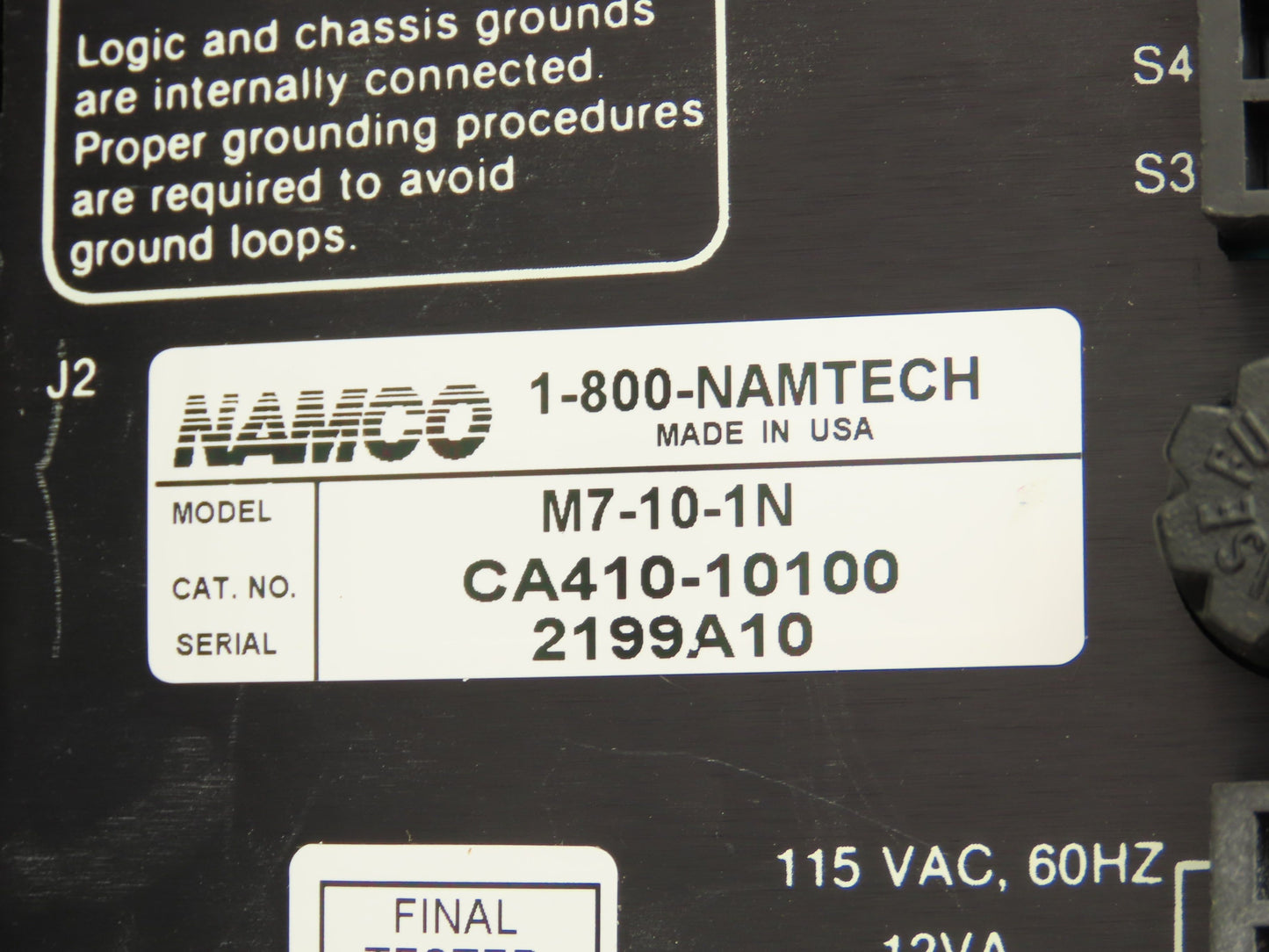 Namco M7-10-1N Mark VII Programmable Limit Switch Dust-Proof Steel Enclosure