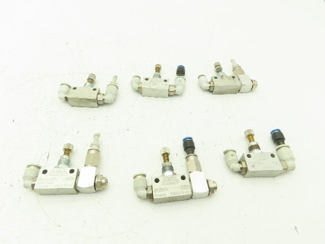 Rexroth 0821200008 Pneumatic Air Flow Control Needle Valve 1/8-2 BSPP Lot of 6