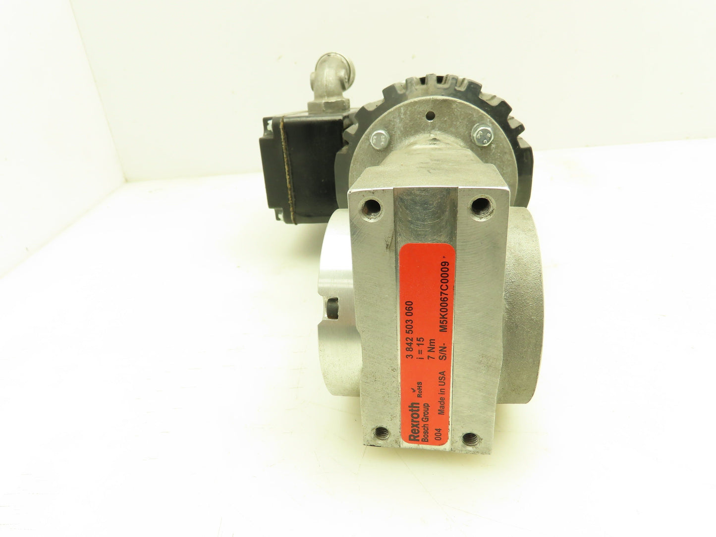 Rexroth 3842503060 Gearmotor Speed Reducer 7 Nm 15:1 Ratio 0.09kw Motor 480V 3Ph