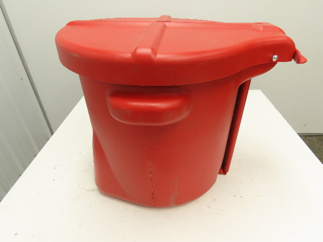 Eagle 935-FL Oily Waste Can 10 Gallon High Density Poly Red