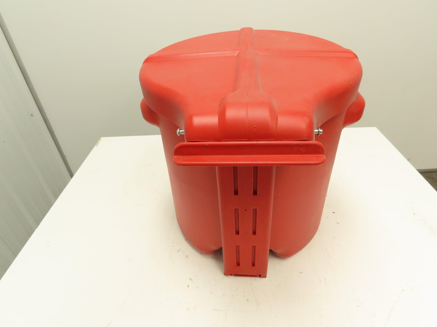 Eagle 935-FL Oily Waste Can 10 Gallon High Density Poly Red
