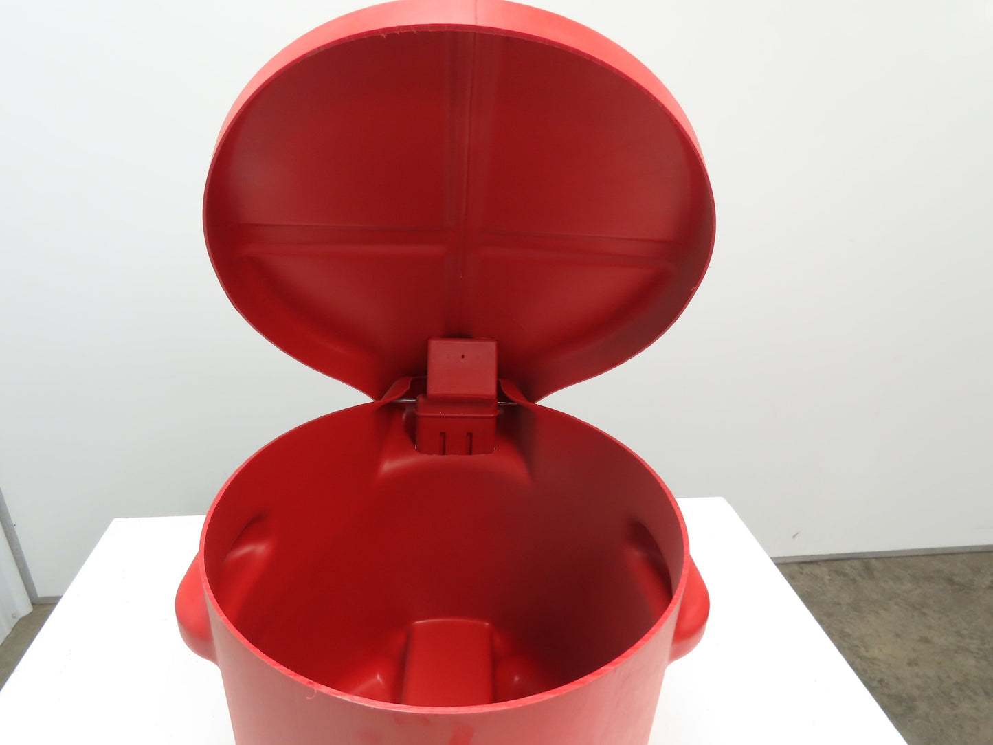 Eagle 935-FL Oily Waste Can 10 Gallon High Density Poly Red