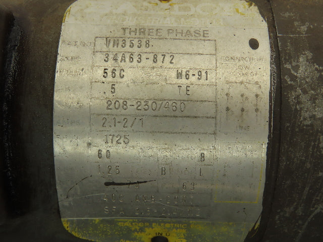 Boston Gear F718-10 B5 Speed Reducer 10:1 Gearmotor 172 RPM .5Hp 460V 3PH 56C LH