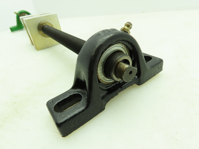 Manual Linear Guide Bearing Block Ball Screw 3/4" Dia 21"L