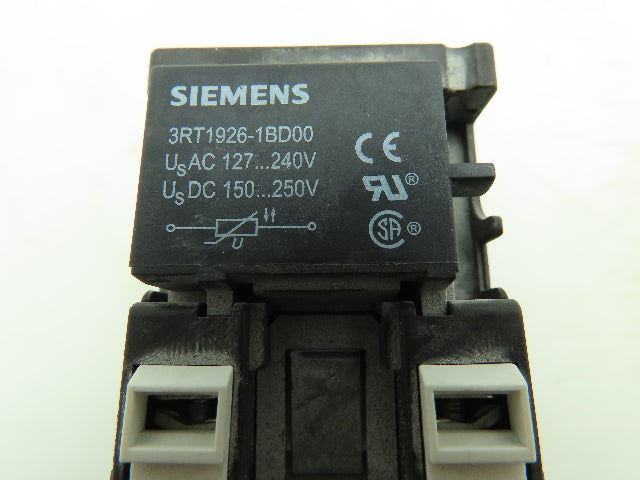 Siemens 3RT1627-1A Motor Starter Contactor Aux Contacts 690V 36A 3Ph 230V Coil