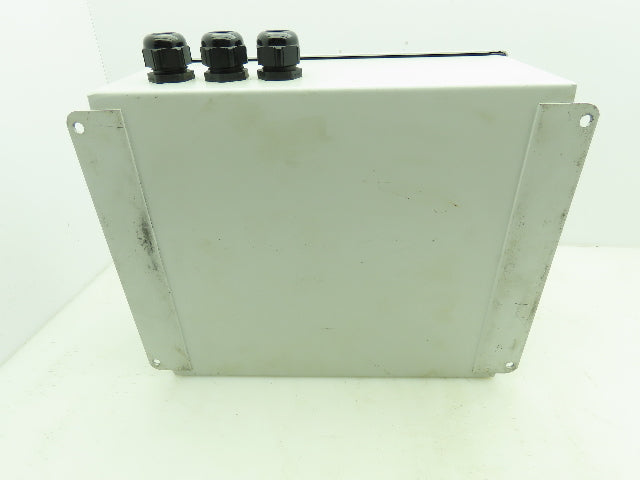 Hoffman A1412CHFL Electrical Enclosure 14x12x6" Terminal Blocks 7x5" Cutout