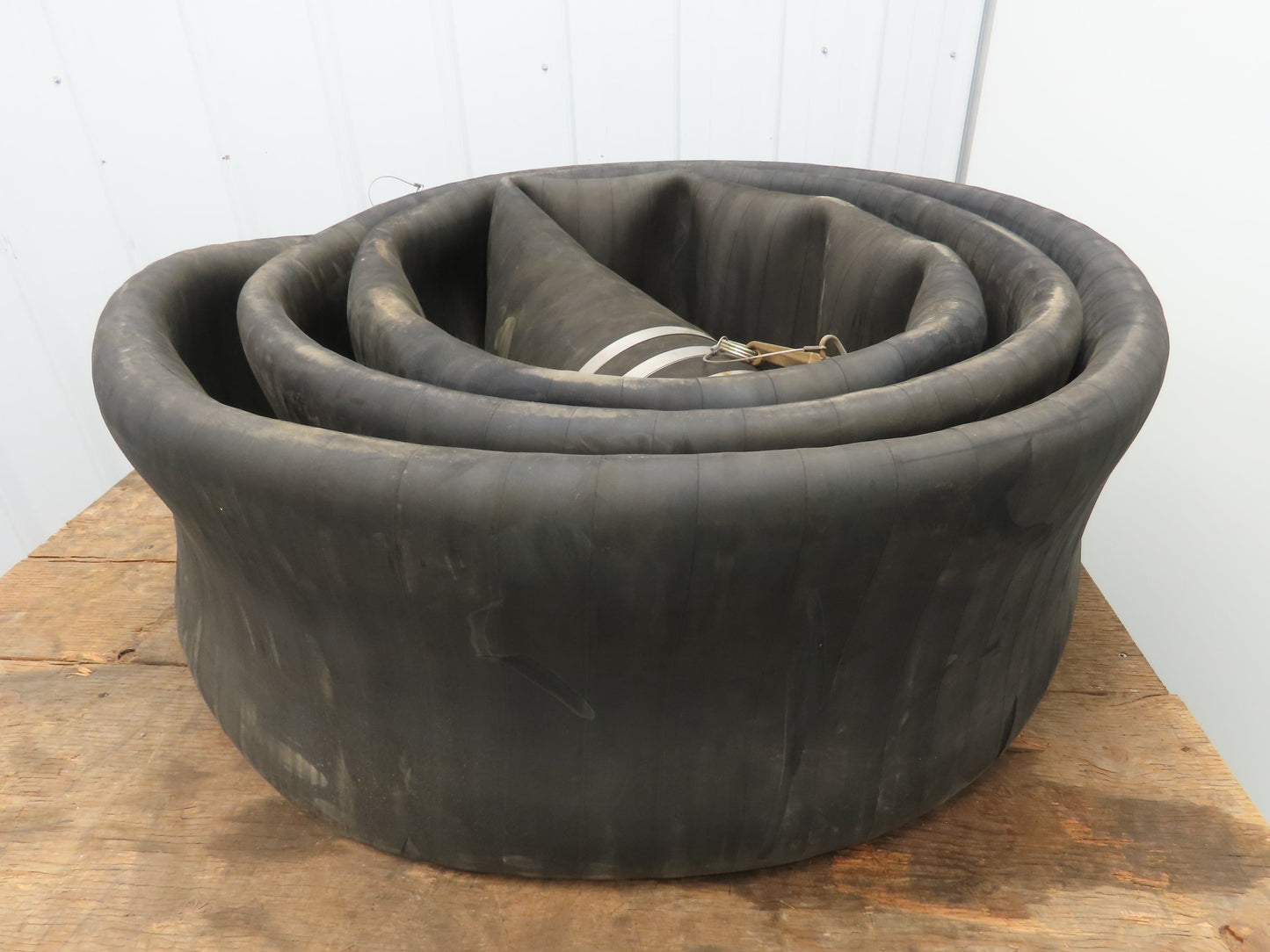 8"x 25' Rubber Nylon Suction Hose Female PT 80C Brass Camlock Coupling