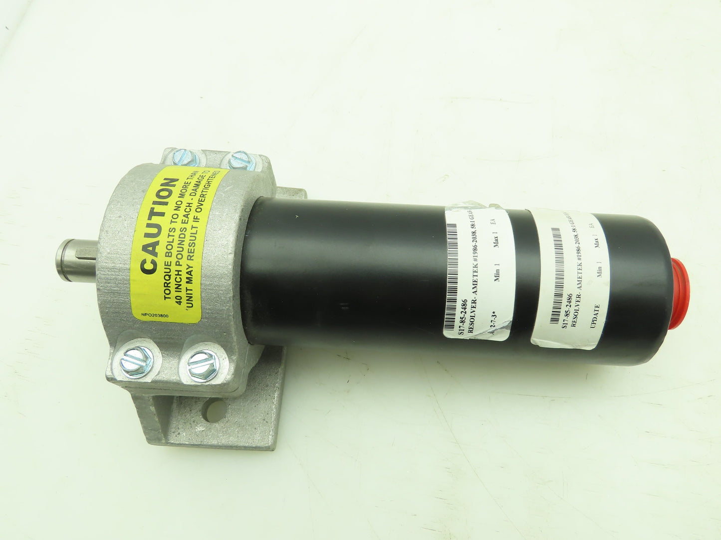 Ametek 19862038 Gemco Resolver 58:1 Ratio Gear Head Encoder
