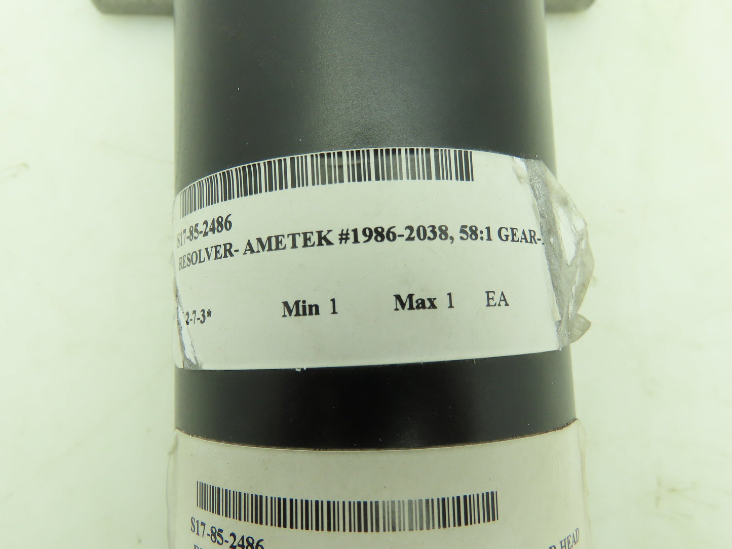 Ametek 19862038 Gemco Resolver 58:1 Ratio Gear Head Encoder