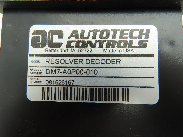 Autotech DM7-A0P00-010 Programmable Resolver Decoder Encoder Digital Panel Meter