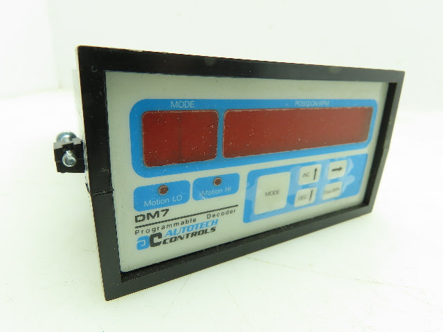 Autotech DM7-A0P00-010 Programmable Resolver Decoder Encoder Digital Panel Meter
