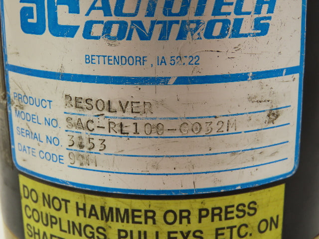 AC Autotech Controls SAC-RL100-G032M Geared Resolver Rotary Encoder 4"