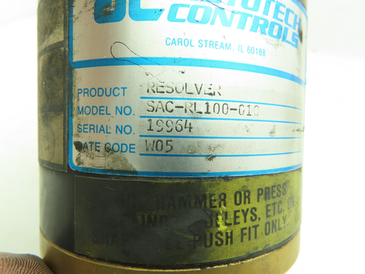AC Autotech Controls SAC-RL100-010 Geared Resolver Rotary Encoder 4"