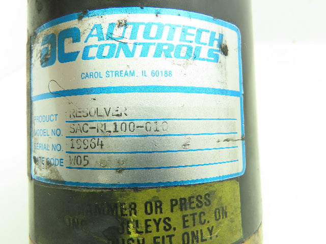 AC Autotech Controls SAC-RL100-010 Geared Resolver Rotary Encoder 4"