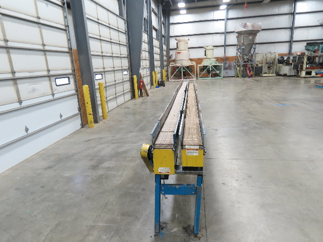 New London Engineering 7.5"x 26' PlastiTrak Side by Side Plastic Chain Conveyor