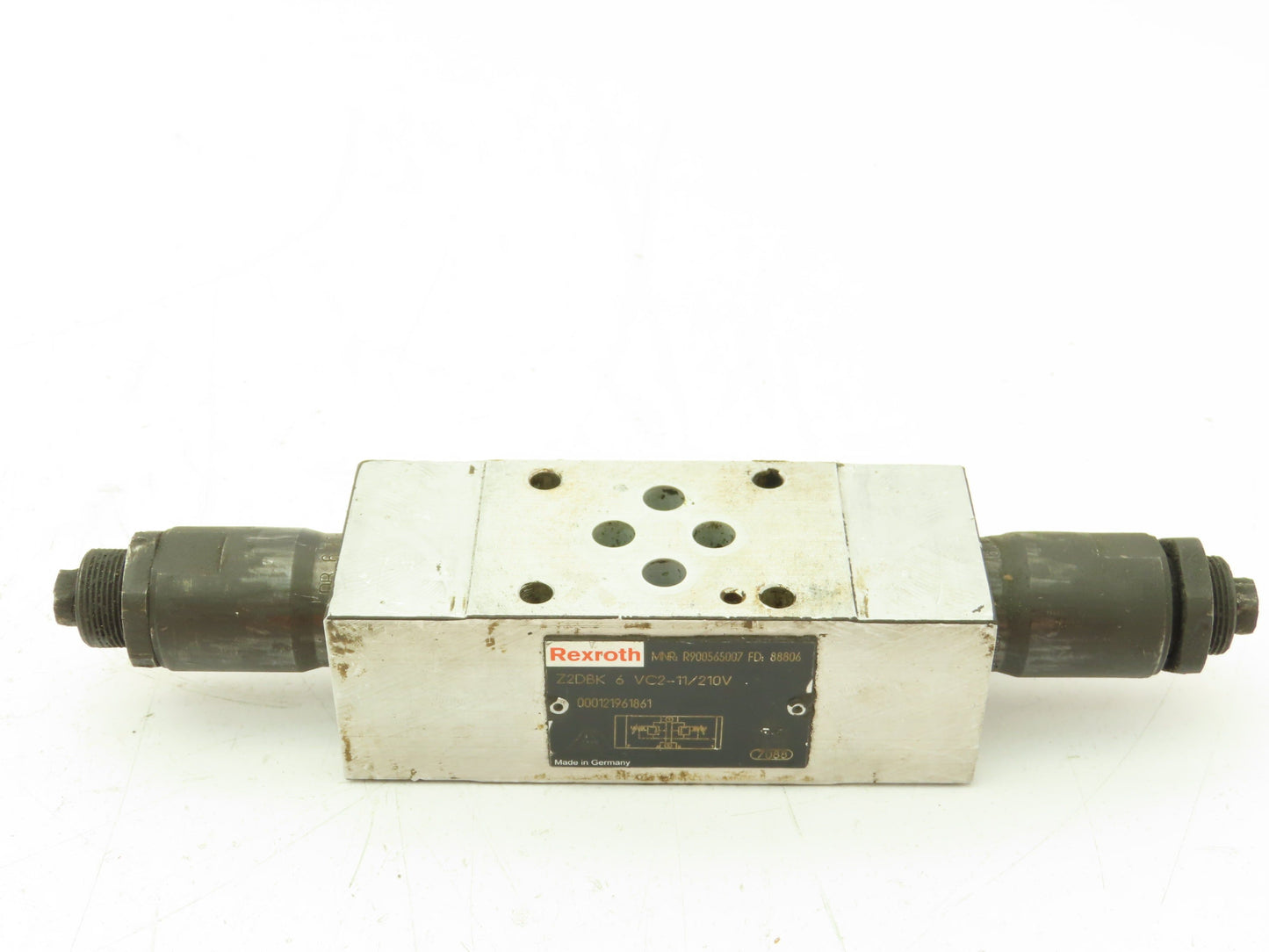 Rexroth Z2DBK 6 VC2-11/210V Hydraulic Pressure Relief Valve Sandwich Plate