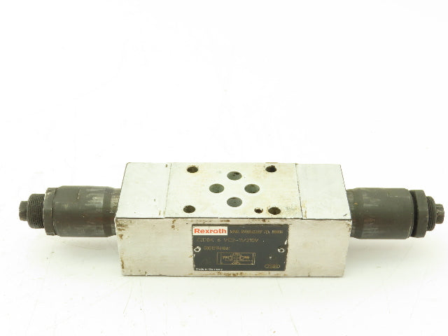 Rexroth Z2DBK 6 VC2-11/210V Hydraulic Pressure Relief Valve Sandwich Plate