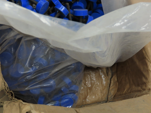 1-1/8" Blue Plastic Leveling Feet 1/4-20 Threaded Stud  Lot of 480