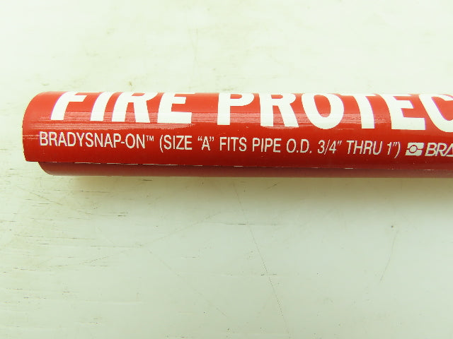 Brady 41431 Pipe Marker Fire Protection Water Size A 3/4"-1" Lot of 14