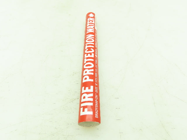 Brady 41431 Pipe Marker Fire Protection Water Size A 3/4"-1" Lot of 14