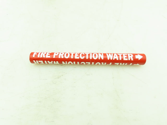 Brady 41431 Pipe Marker Fire Protection Water Size A 3/4"-1" Lot of 14