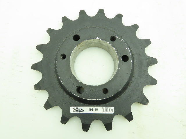 Martin 140E18H #140 Roller Chain Sprocket 1.75" Pitch 18T QD E Bushing SABER