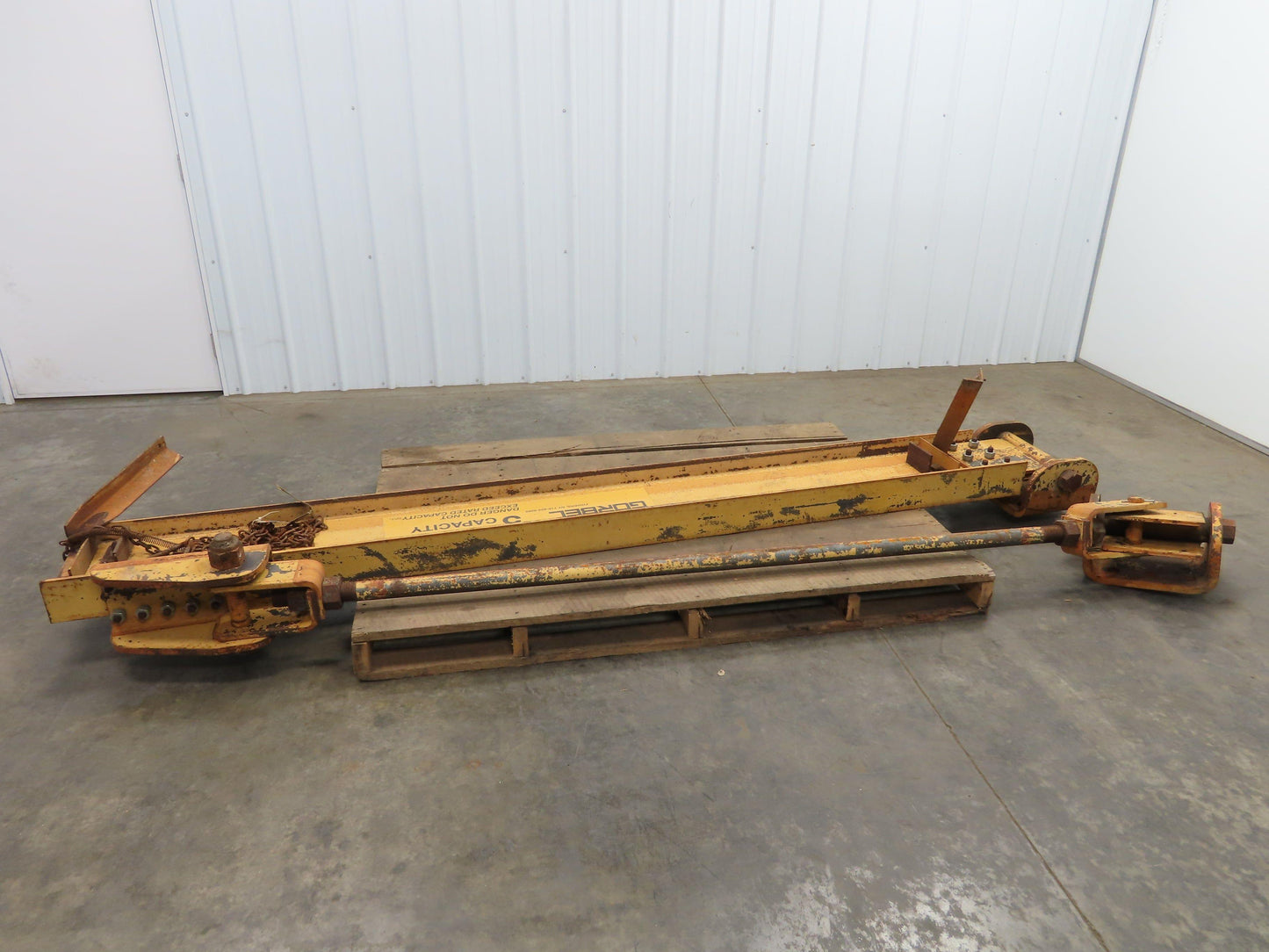 Gorbel 5 Ton Wall Mount Cantilever Work Station Jib Crane 10' Span 200° Rotation