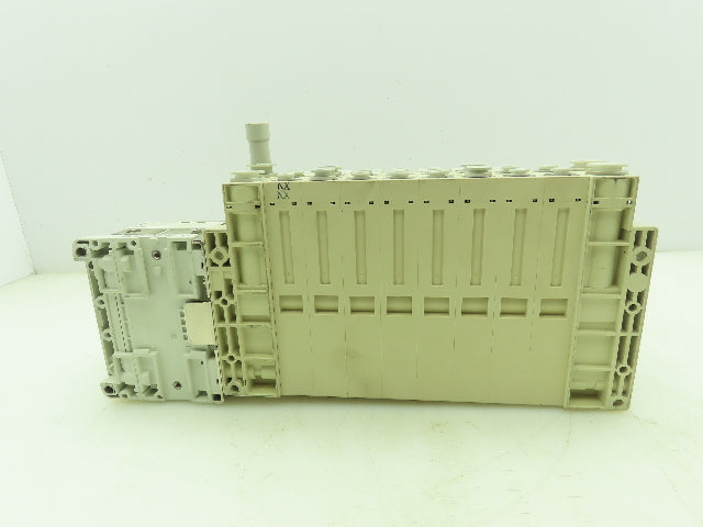 SMC SV Series 8-Station Manifold w/EX600 Serial Interface 24VDC Solenoid Valves