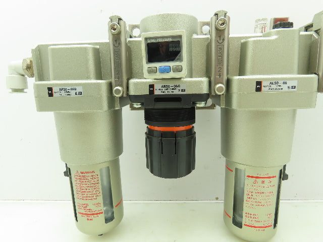 SMC AL50-06 Pneumatic Air Line Lubricator AR50-06G Regulator Filter Assembly