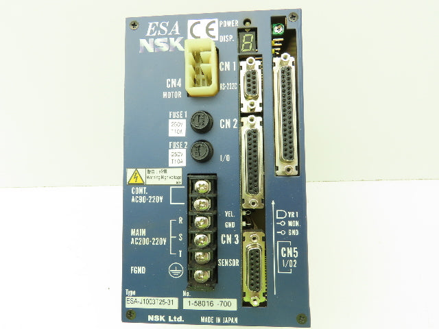 NSK ESA-J1003T25-31 Servo Drive Motor Control Unit 220V 3Ph Input 1.8A