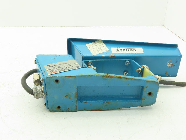 Syntron F-T0C Magnetic Vibrating Lab Chute Feeder 2x8" Pan Trough 115V F-Series