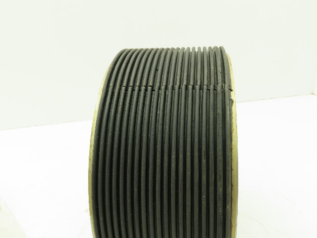 3"x 7" Rubber Ribbed Aluminum Pulley Sheave Striper Wheel 1" Bore Lot of 2
