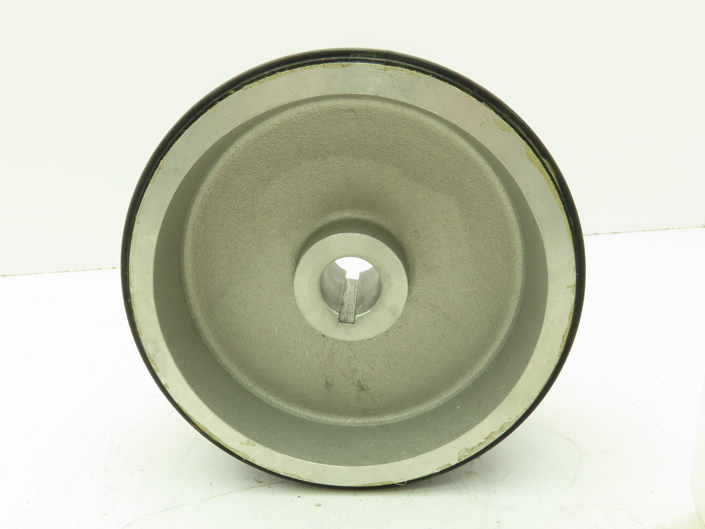 3"x 7" Rubber Ribbed Aluminum Pulley Sheave Striper Wheel 1" Bore Lot of 2