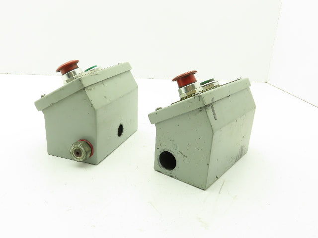 Cooper B-Line PBC2 Push Button Control Panel 2 Button Sloped Top Lot of 2