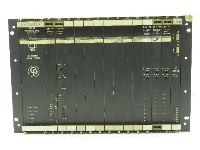 Dyna-Tork CSS90/CSS91 Power Supply Spindle Processor 15-Slot PLC Card Rack