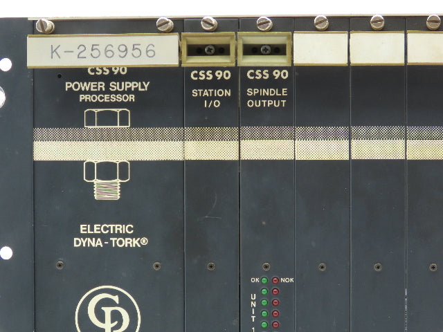Dyna-Tork CSS90/CSS91 Power Supply Spindle Processor 15-Slot PLC Card Rack