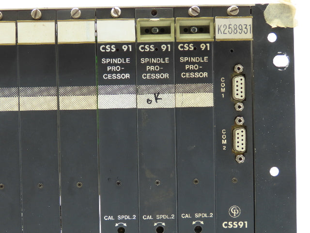 Dyna-Tork CSS90/CSS91 Power Supply Spindle Processor 15-Slot PLC Card Rack
