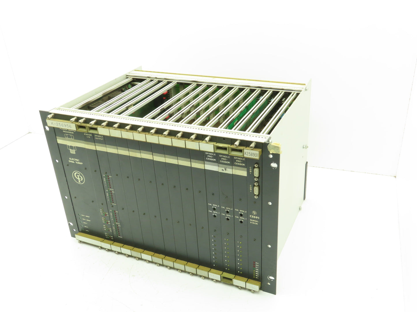 Dyna-Tork CSS90/CSS91 Power Supply Spindle Processor 15-Slot PLC Card Rack