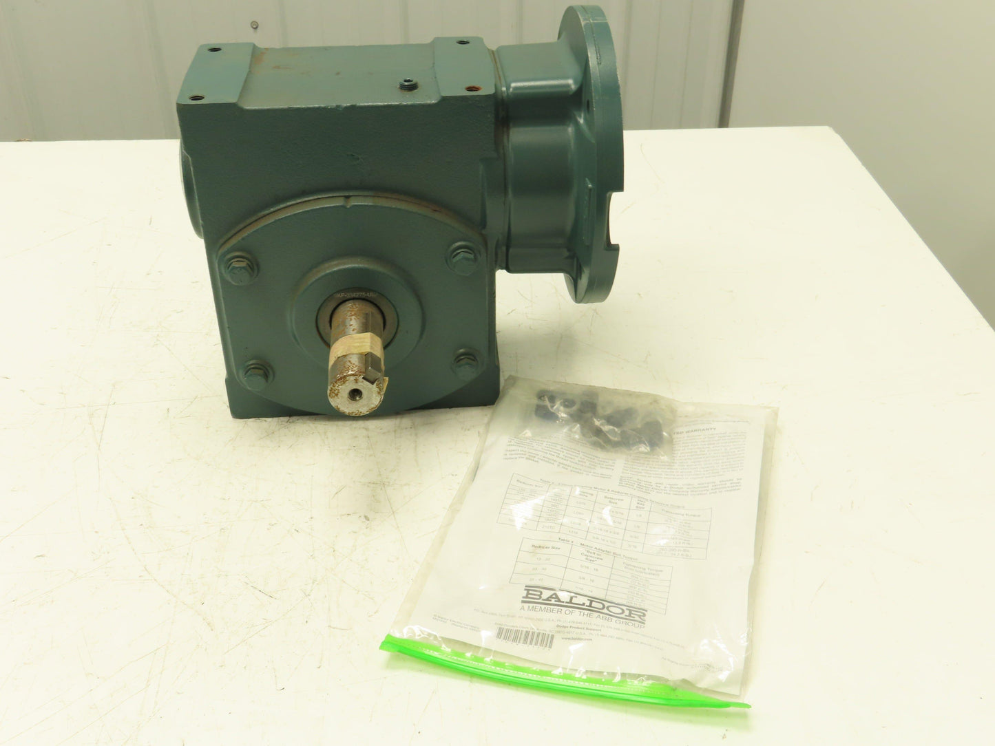 Dodge 35Q15L18 Tigear 2 Worm Gearbox 15:1 Reducer 7.4Hp 117 RPM LH 180TC