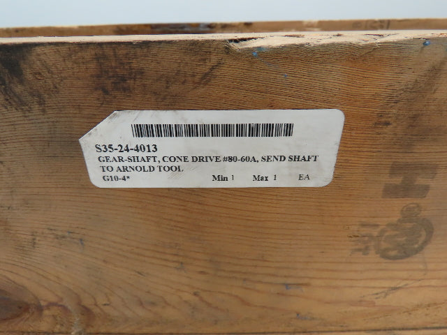 80-60A Gear Drive Keyed Step Shaft 3.62"/4"/3.5" Dia Chrome Steel 20.43"L