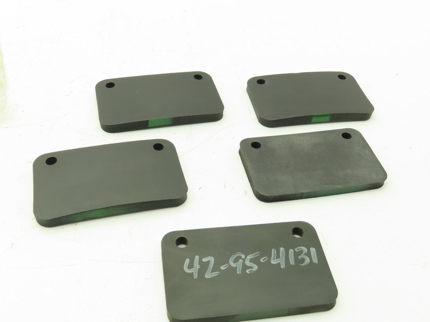 Warren Rupp 570-002-365 Sandpiper Pump Rubber Hinge Pad Green Stripe Lot of 5