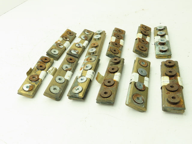 Conductix F-45-50 Copper Head Conductor Rail Joint F35 PT 4 Bolt Lot of 12